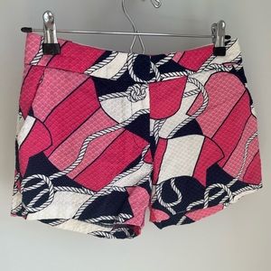C Wonder Pink Blue White Nautical Rope Shorts